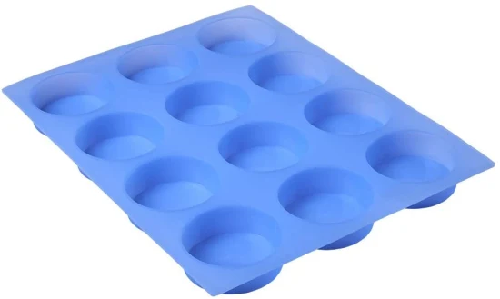 Stampo per sapone rotondo in silicone a 12 cavità, portasapone fai-da-te, sapone fatto a mano, stampo per candele